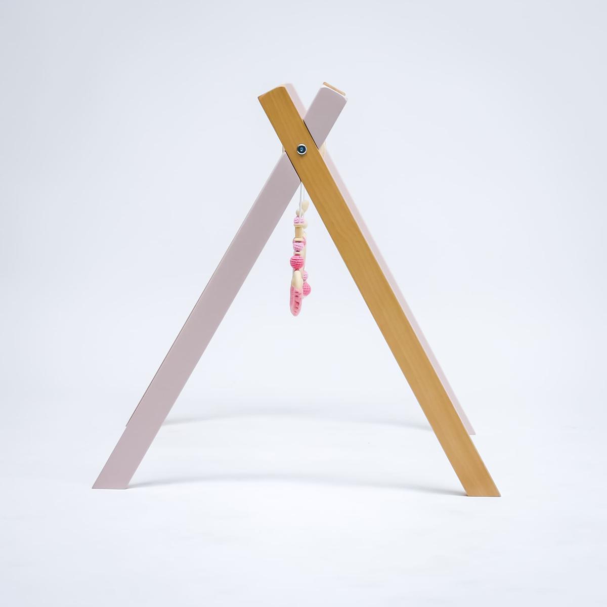 Gimnasio de actividades de Madera Natural Rosa - Imagen 6